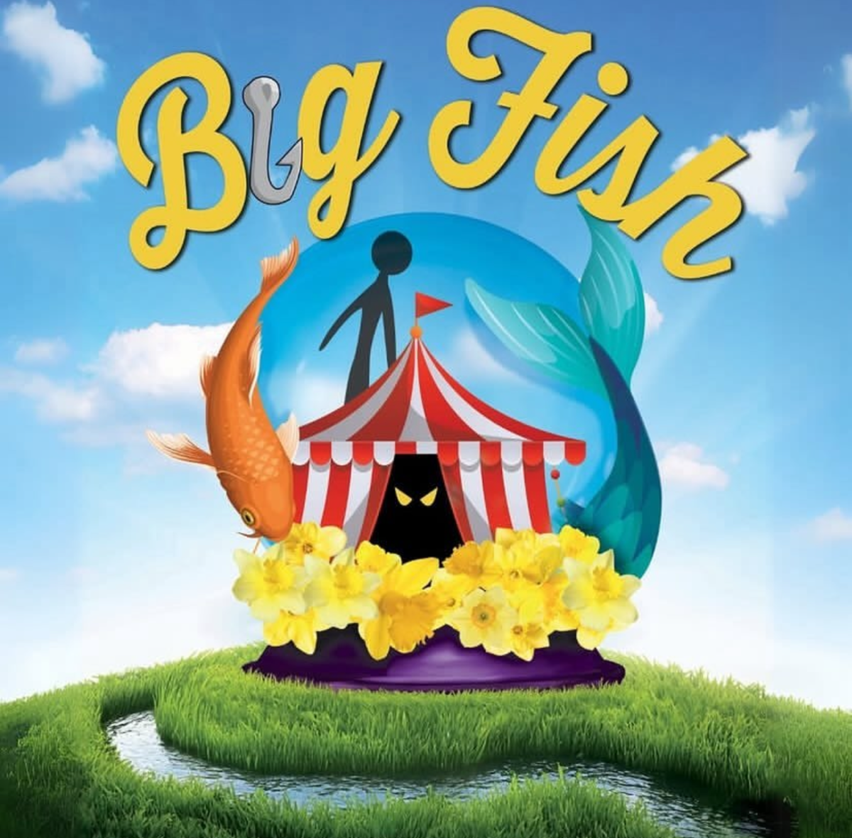 The promotional photo for 'Big Fish', found on the TWHS Theater website.